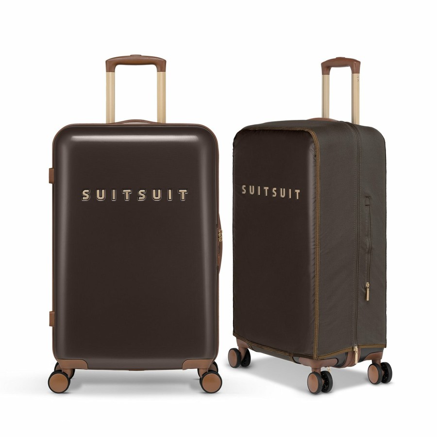 SUITSUIT Fab Seventies Classic - Espresso Black - Safe Travels Set (66 Cm) Travel Sets