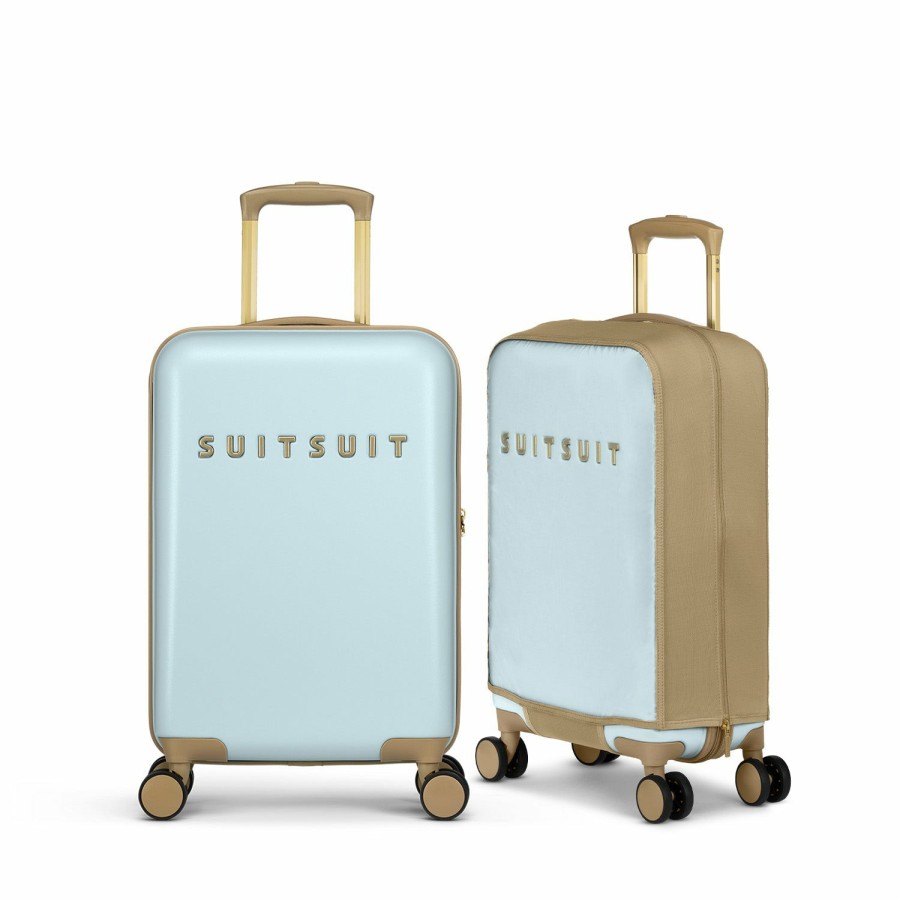 SUITSUIT Fusion - Powder Blue - Safe Travels Set (55Cm) Travel Sets