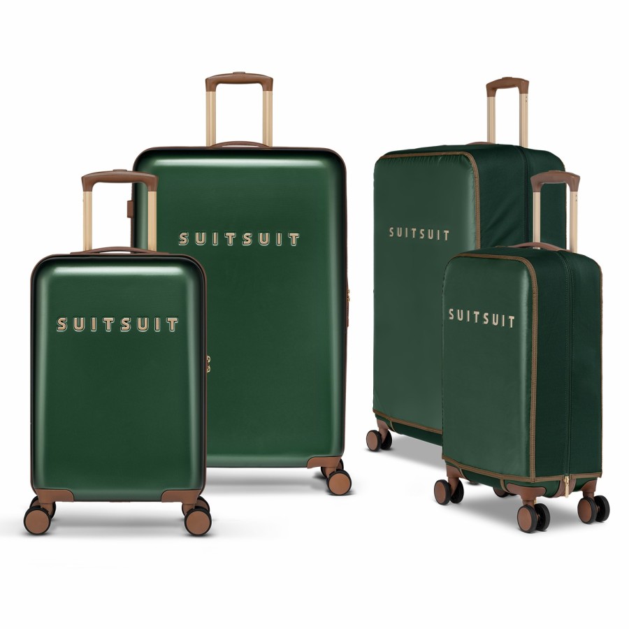 SUITSUIT Fab Seventies Classic - Beetle Green - Safe Travels Set (55/76 Cm) Travel Sets