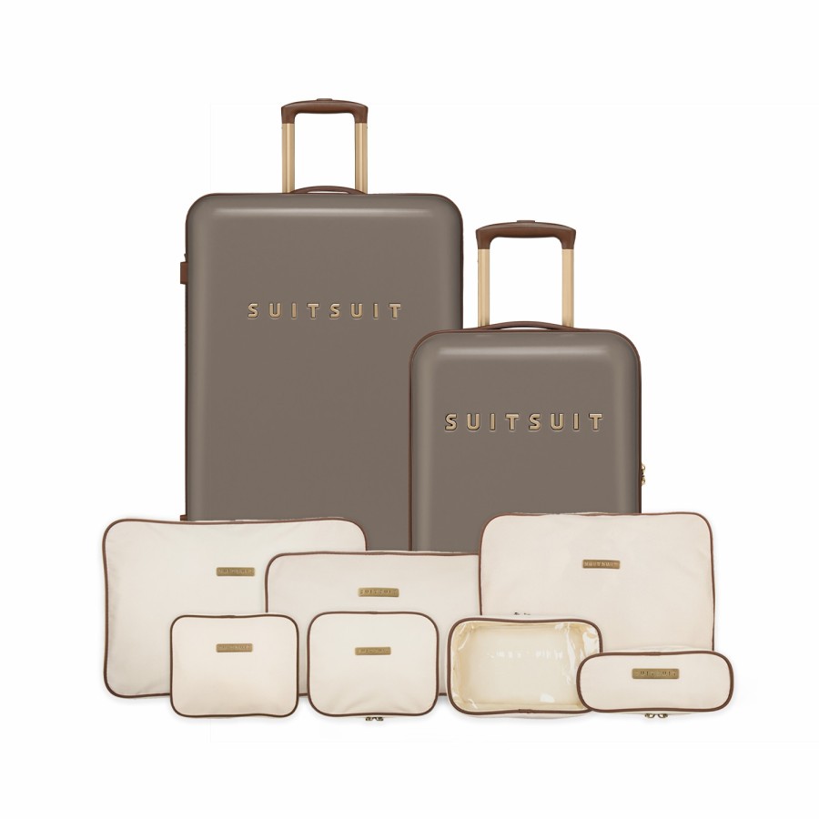 SUITSUIT Fab Seventies - Taupe - Perfect Packing Set (55/76 Cm) Travel Sets