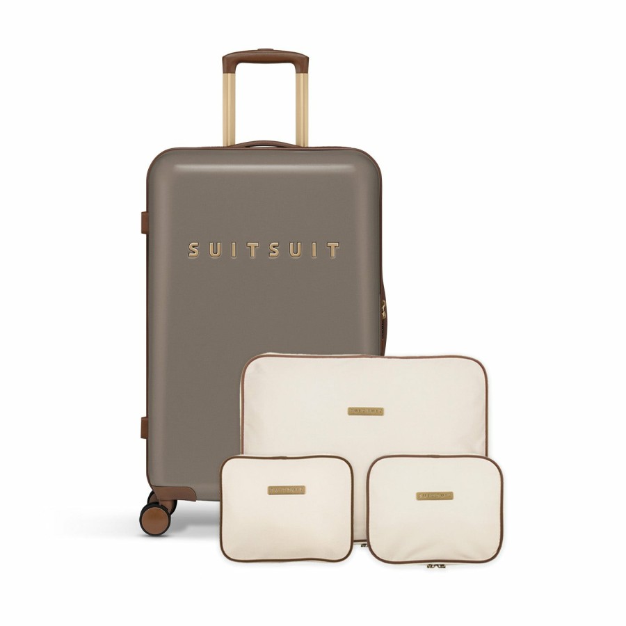 SUITSUIT Fab Seventies - Taupe - Perfect Packing Set (66 Cm) Travel Sets