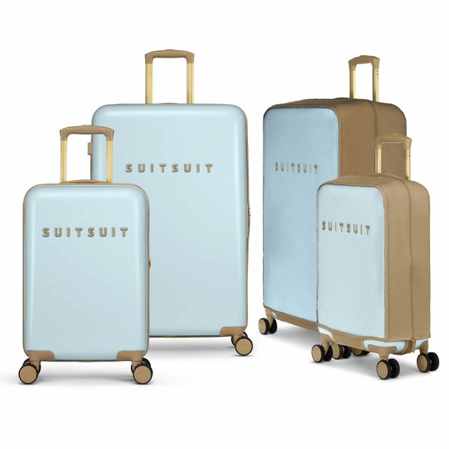 SUITSUIT Fusion - Powder Blue - Safe Travels Set (55/76 Cm) Travel Sets