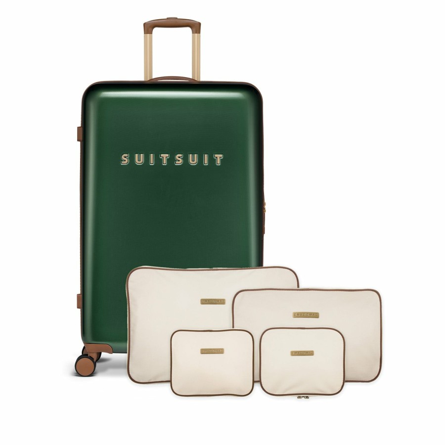 SUITSUIT Fab Seventies Classic - Beetle Green - Perfect Packing Set (76 Cm) Travel Sets