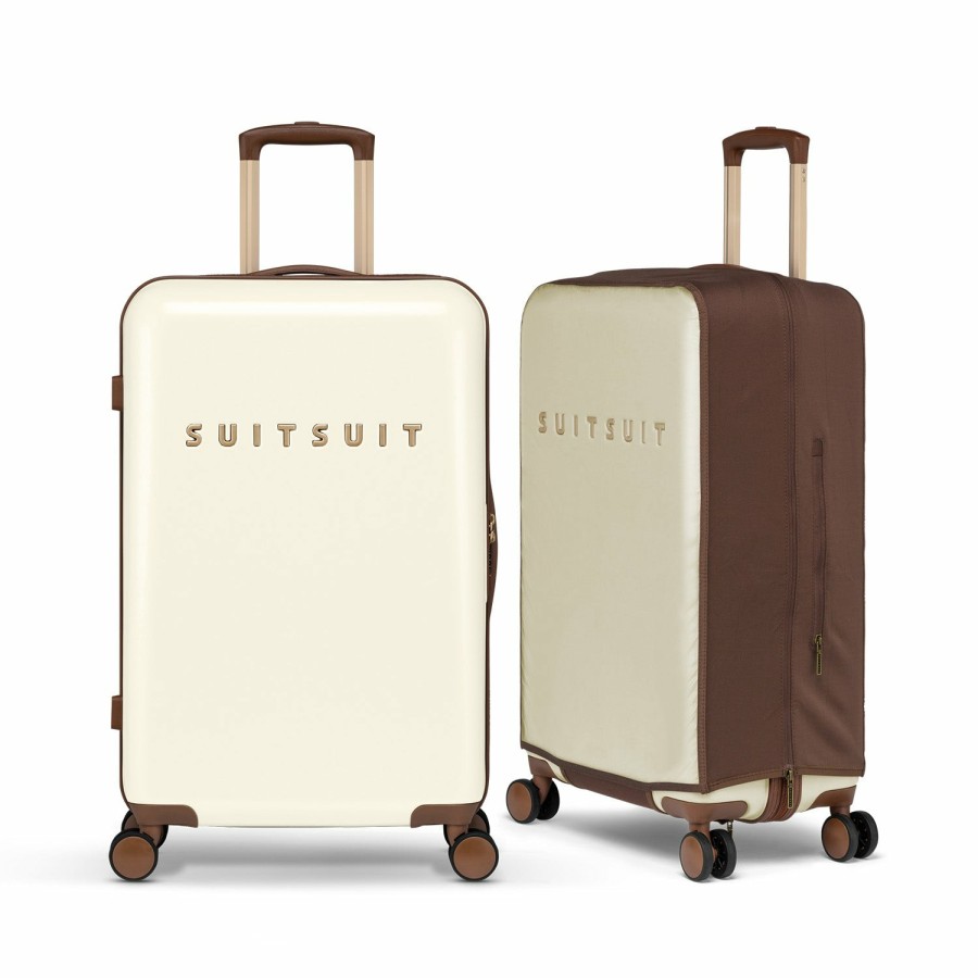 SUITSUIT Fab Seventies - Antique White - Safe Travels Set (66 Cm) Travel Sets