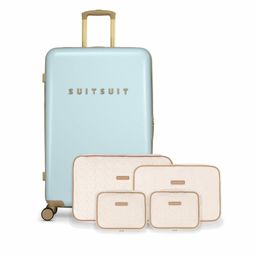 SUITSUIT Fusion - Powder Blue - Perfect Packing Set (76 Cm) Travel Sets