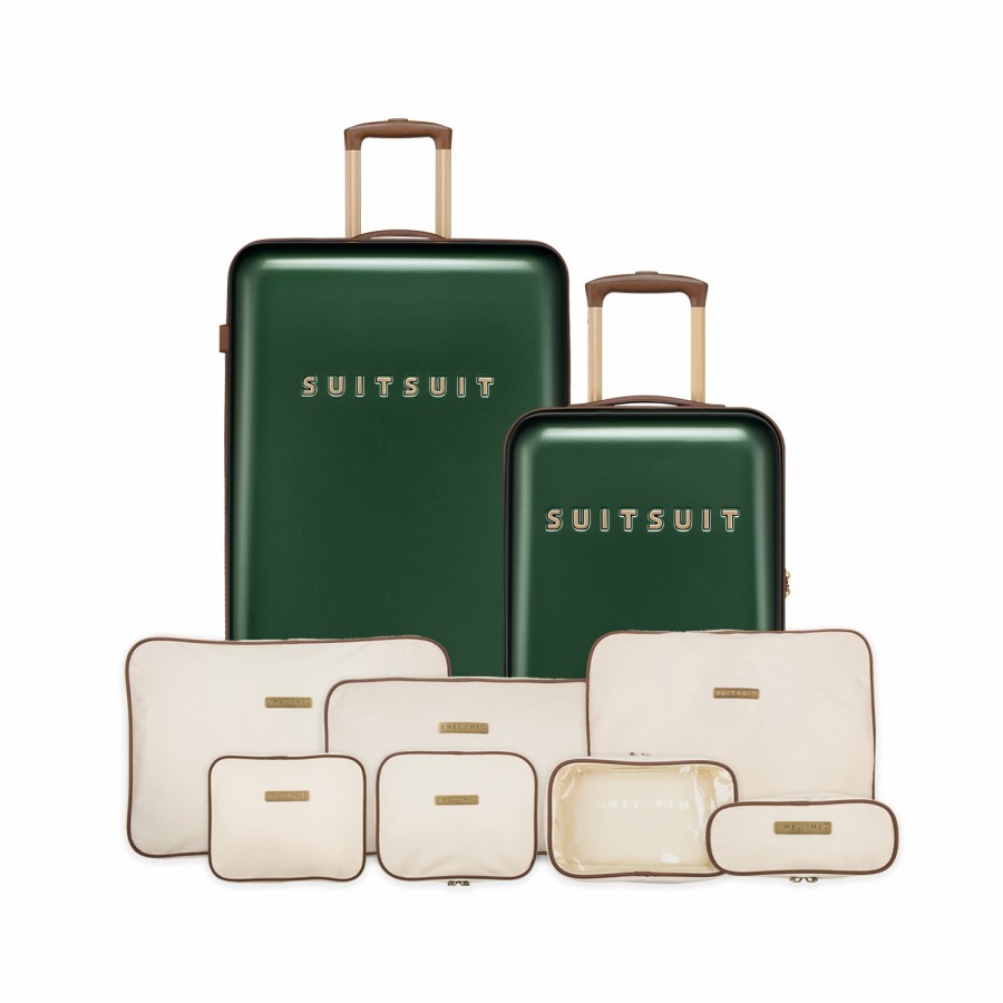 SUITSUIT Fab Seventies Classic - Beetle Green - Perfect Packing Set (55/76 Cm) Travel Sets