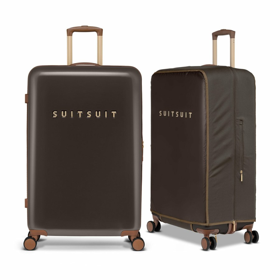 SUITSUIT Fab Seventies Classic - Espresso Black - Safe Travels Set (76 Cm) Travel Sets