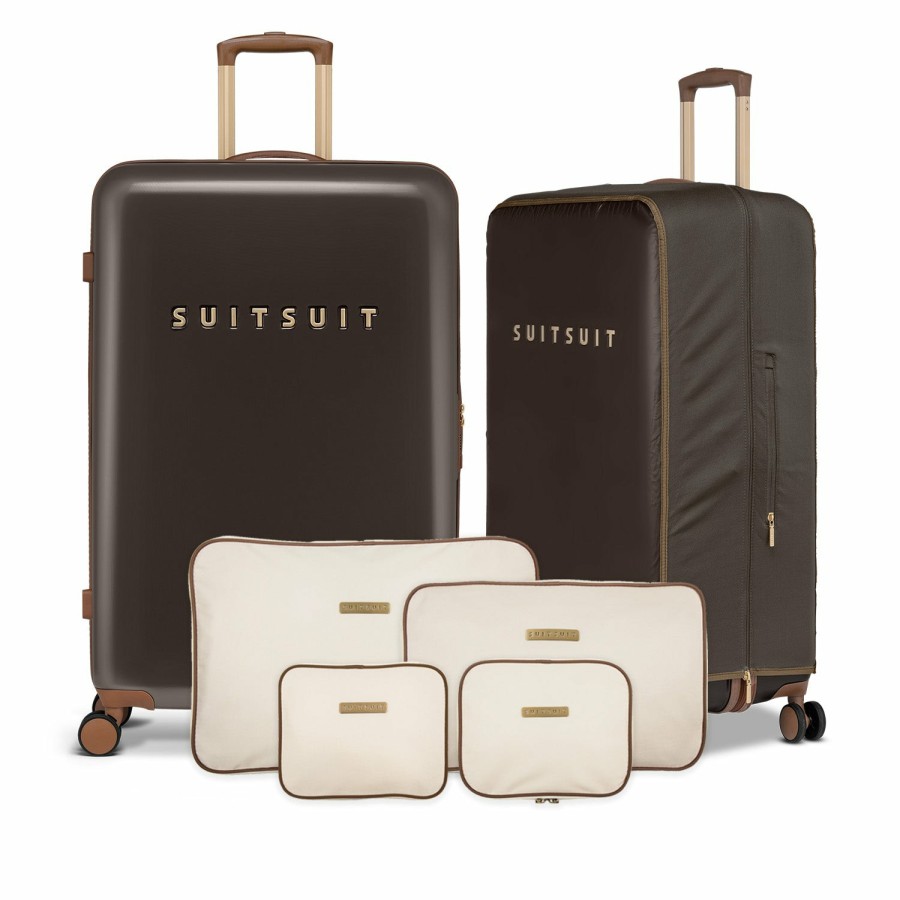 SUITSUIT Fab Seventies Classic - Espresso Black - Full Package Set (76 Cm) Travel Sets