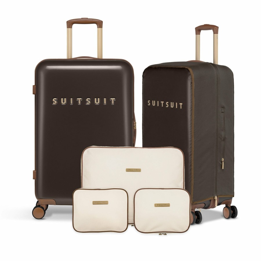 SUITSUIT Fab Seventies Classic - Espresso Black - Full Package Set (66 Cm) Travel Sets