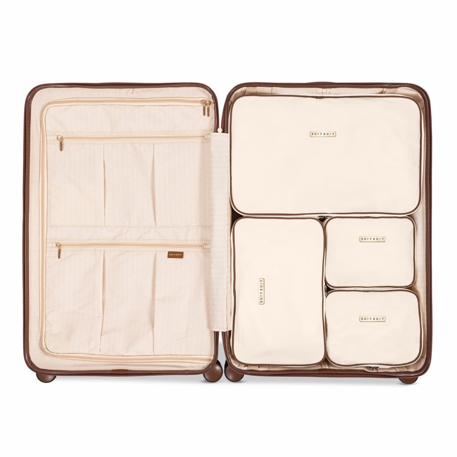 SUITSUIT Fab Seventies - Antique White - Packing Cube Set (76 Cm) Organizers