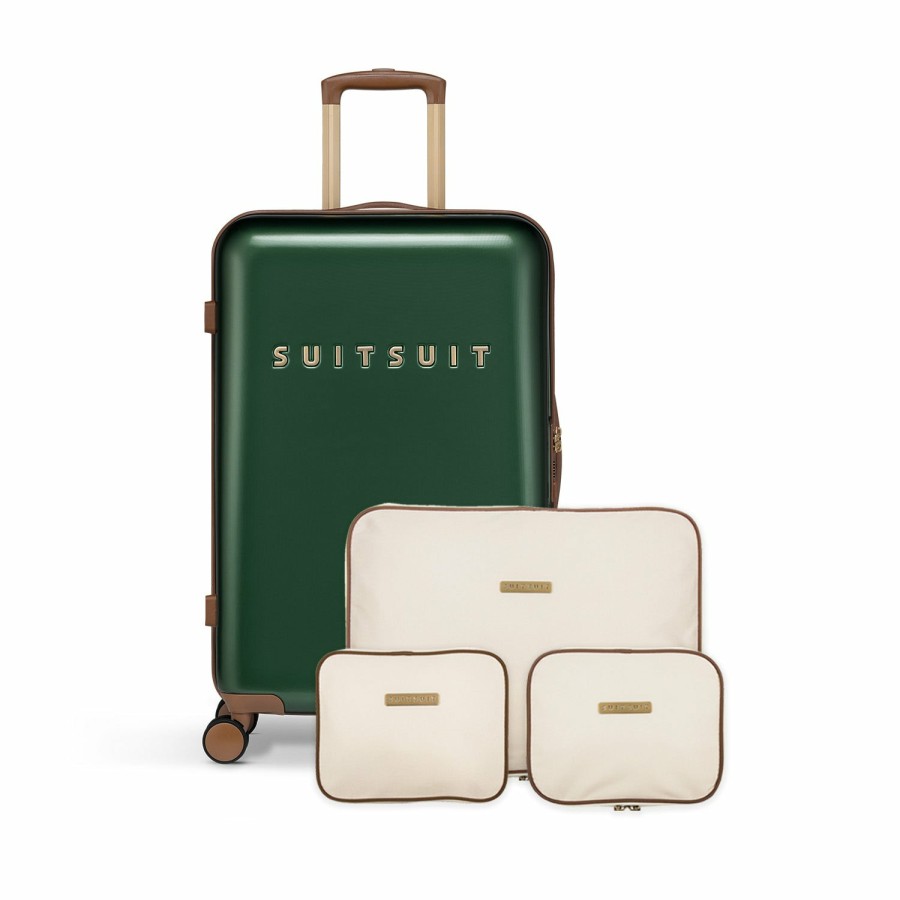 SUITSUIT Fab Seventies Classic - Beetle Green - Perfect Packing Set (66 Cm) Travel Sets