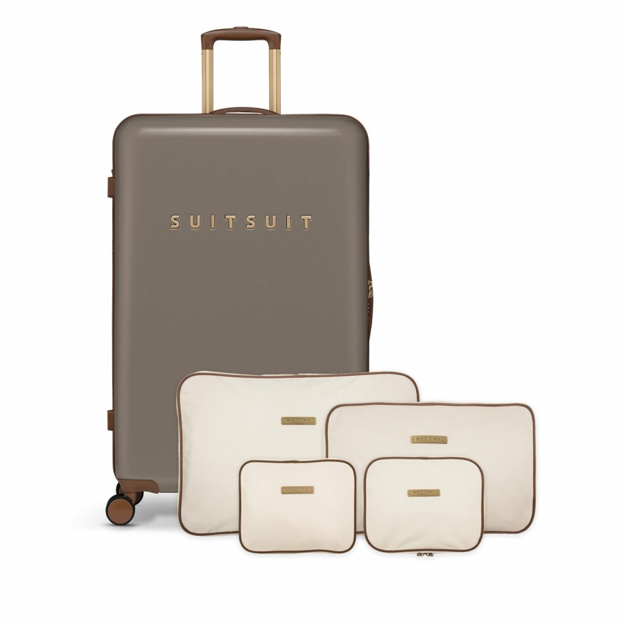 SUITSUIT Fab Seventies - Taupe - Perfect Packing Set (76 Cm) Travel Sets