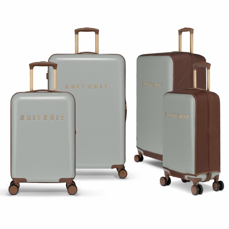 SUITSUIT Fab Seventies - Limestone - Safe Travels Set (55/76 Cm) Travel Sets