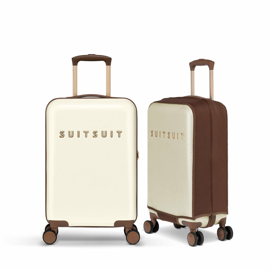 SUITSUIT Fab Seventies - Antique White - Safe Travels Set (55 Cm) Travel Sets