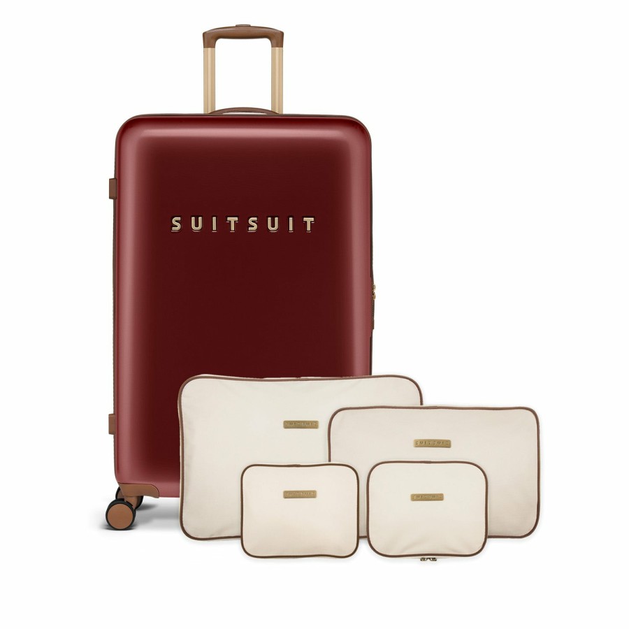 SUITSUIT Fab Seventies Classic - Biking Red - Perfect Packing Set (76 Cm) Travel Sets