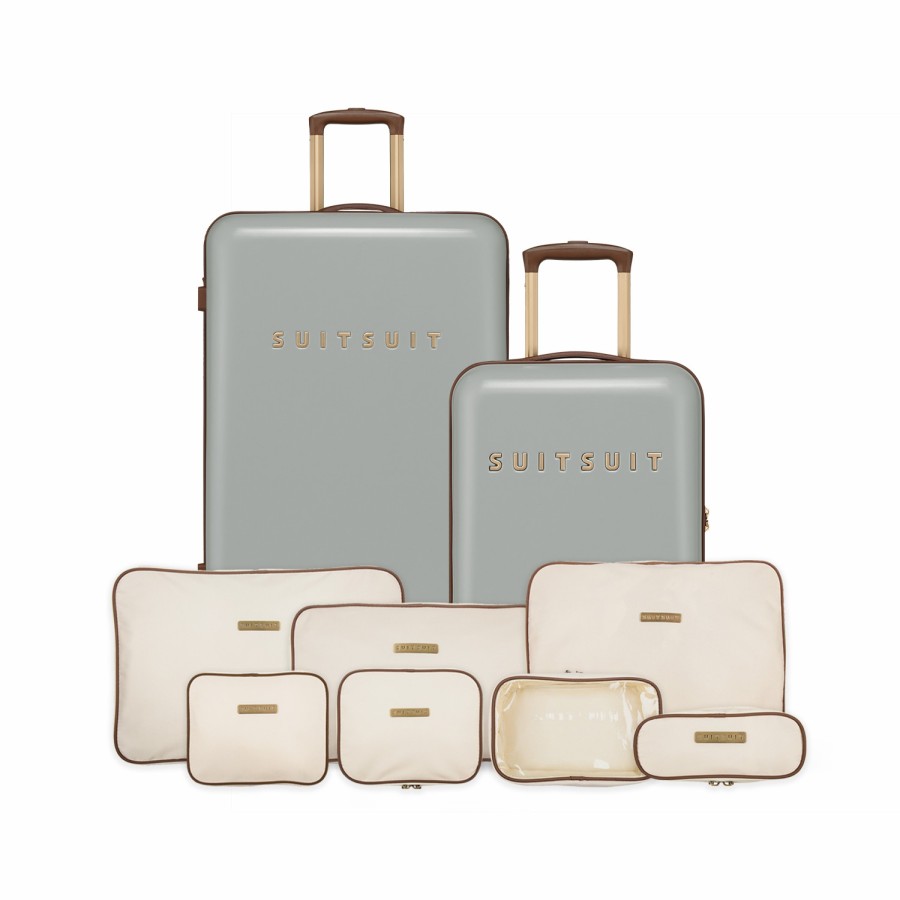 SUITSUIT Fab Seventies - Limestone - Perfect Packing Set (55/76 Cm) Travel Sets