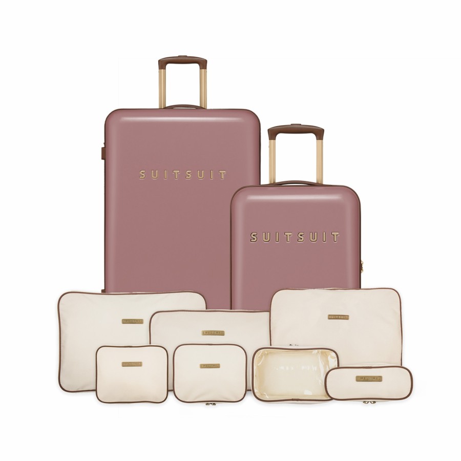 SUITSUIT Fab Seventies - Old Rose - Perfect Packing Set (55/76 Cm) Travel Sets