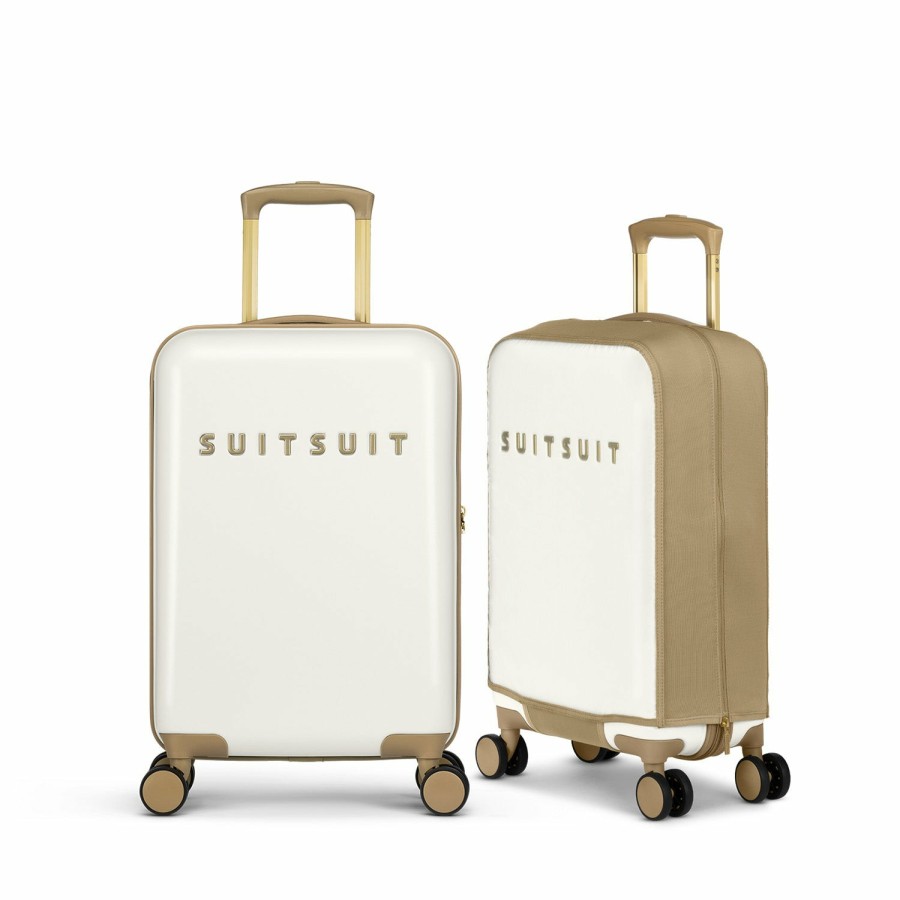 SUITSUIT Fusion - White Swan - Safe Travels Set (55Cm) Travel Sets